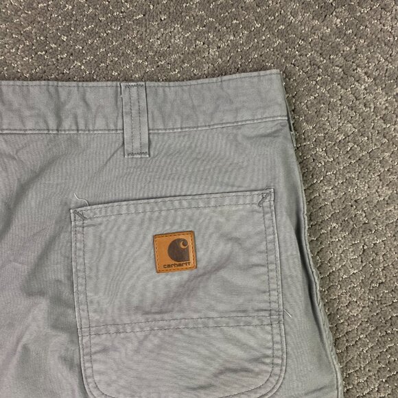 Carhartt Carpenter Shorts Original Fit Men's 40 Gray Canvas Work Wear B144 APH - Picture 4 of 12